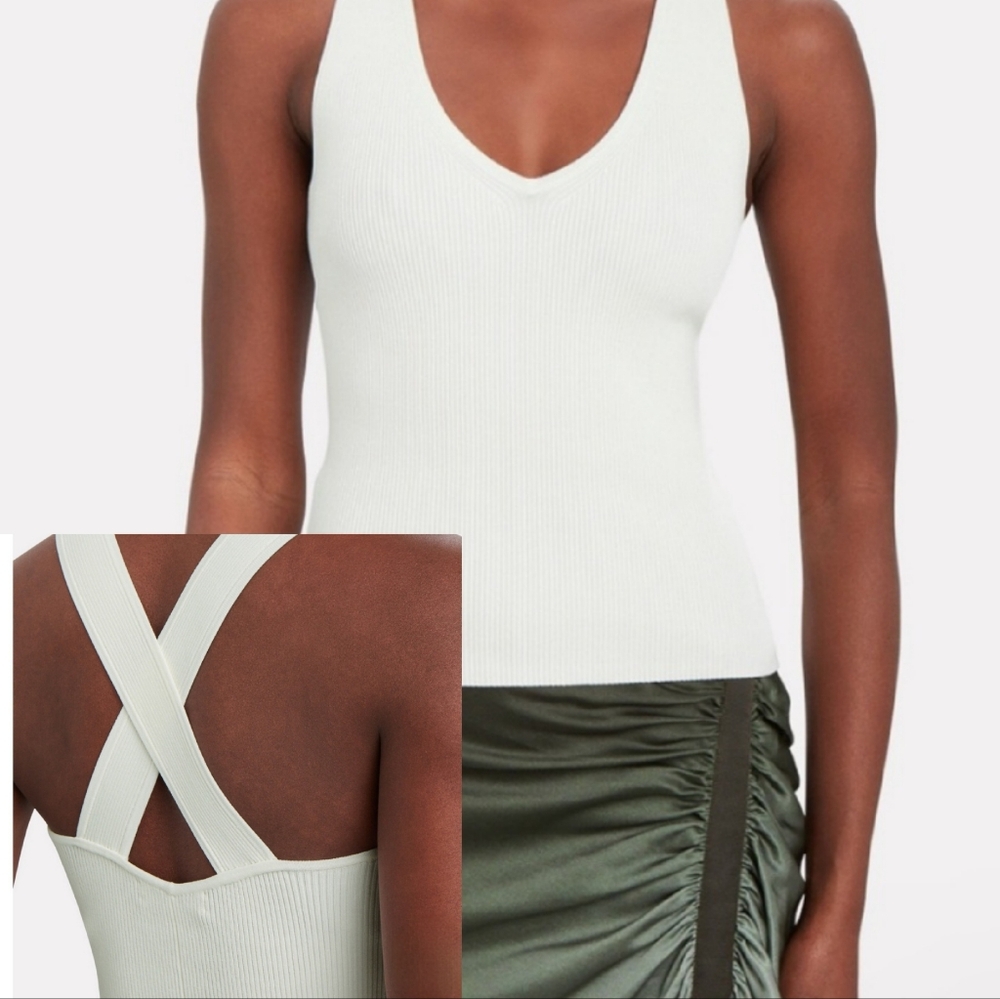 INTERMIX Jordan Cross Back Tank Top